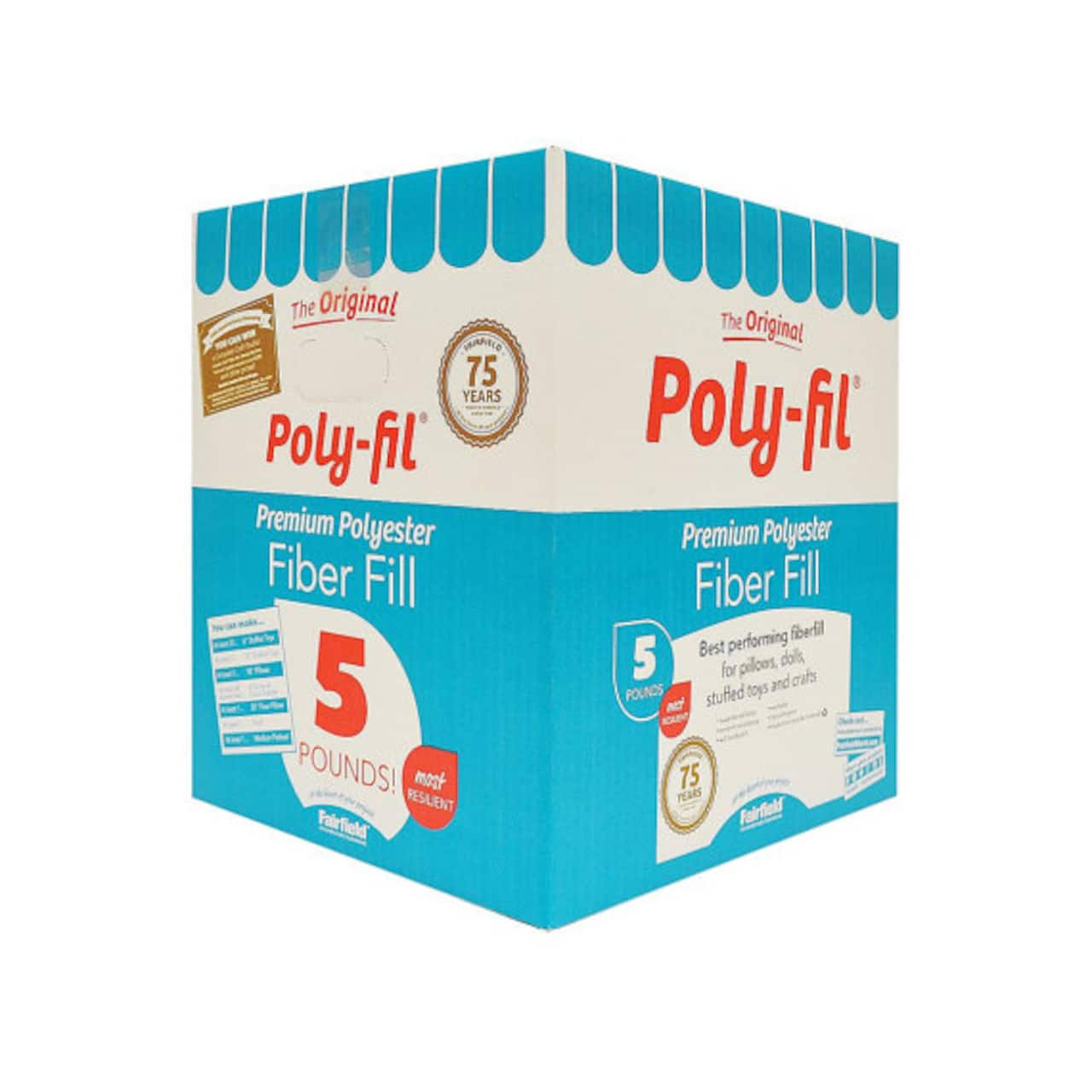 The Original Poly-fil® Premium Polyester Fiber Fill Box, 5lb.